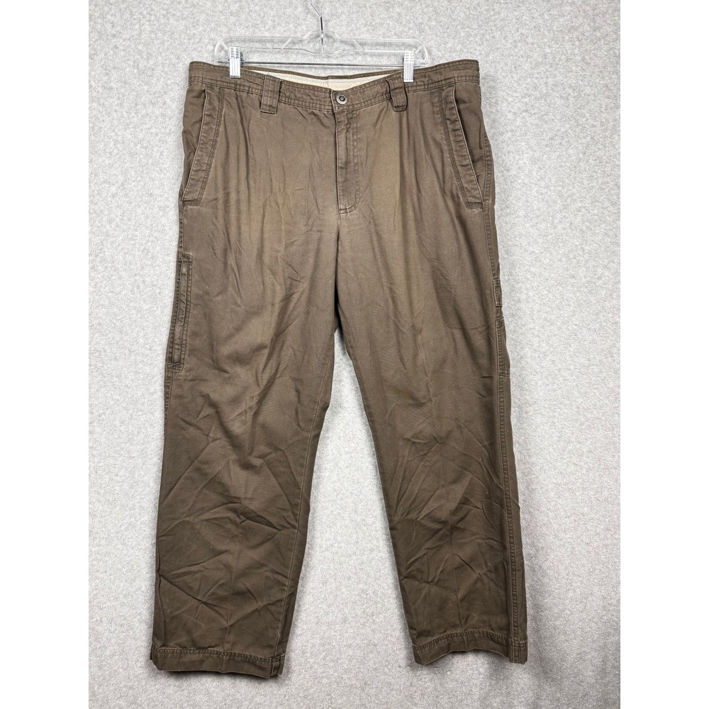 Columbia Omni-Shield Mens 38x30‎ Brown Cotton Canvas Cargo Pants AM8564